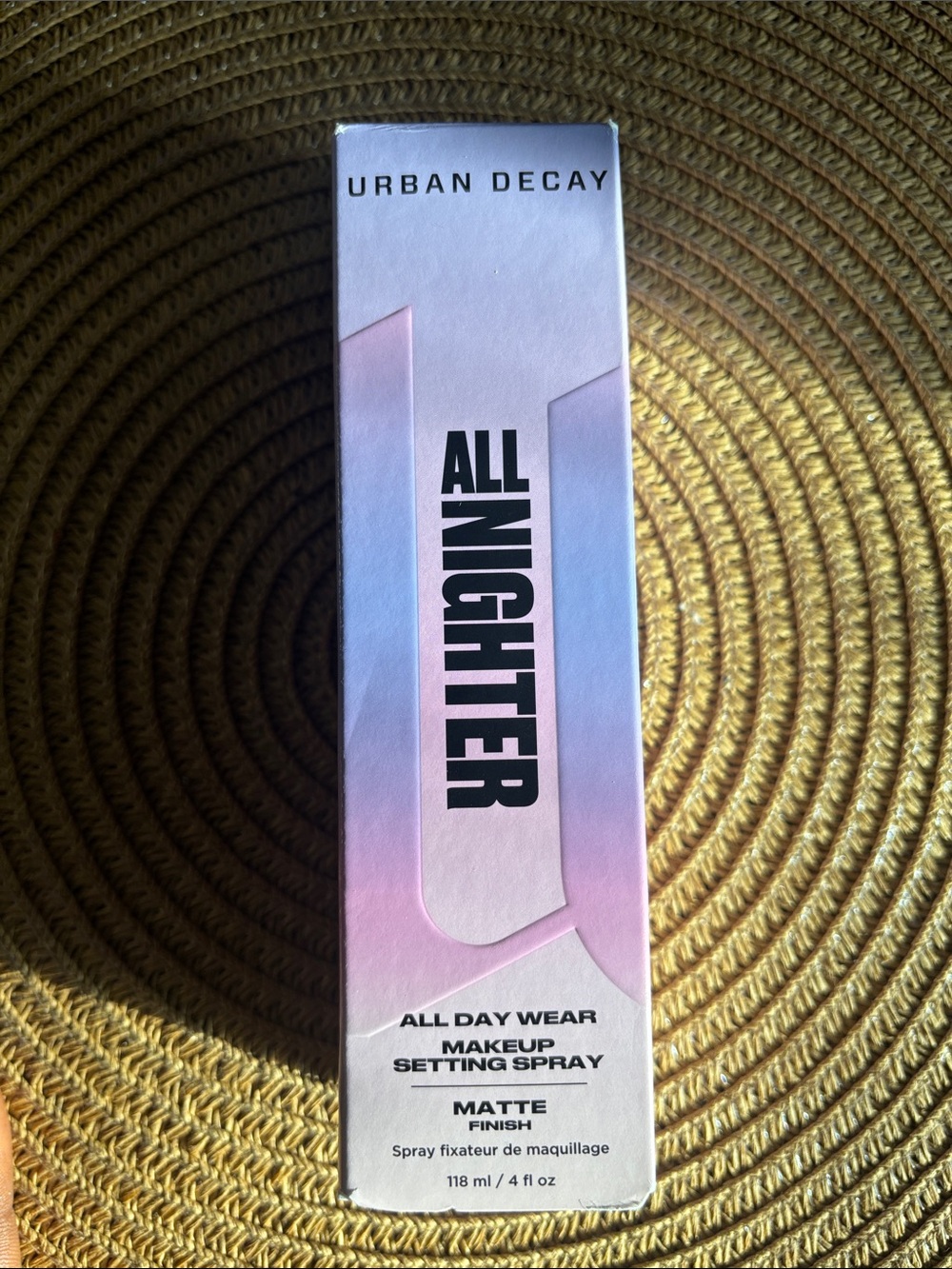 Urban Decay All Nighter Setting Spray Matte finish NEVER USED full size 4 fl oz